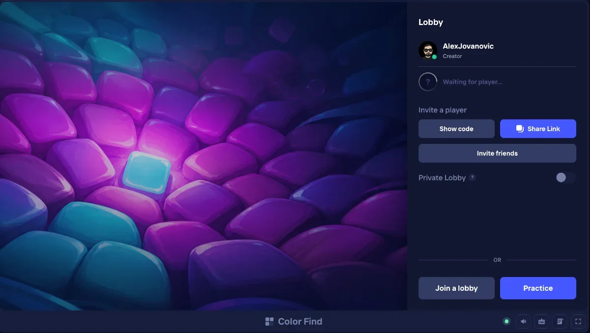 Duel Arena Color Find lobby with Practice